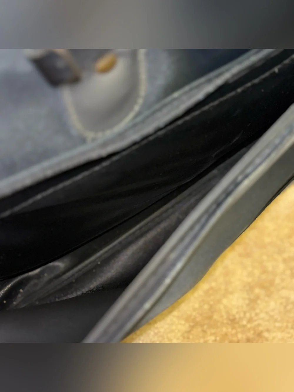 Vintage Balenciaga Black Nylon & Grey Trim Weekender Travel Duffel Bag